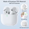 Meliya Clear Cover for AirPods 4 Case, Soft TPU Shock