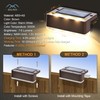 SOLPEX Solar Fence Lights, 6 LEDs Solar Lights Outdoor Waterproof