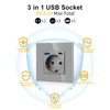 JIMEIDA Single Socket with USB 20 W Fast Charging Grey,