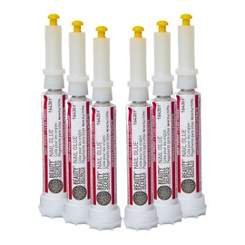 Beauty Secrets Nail Glue, Drip & Clog Proof, 6 Pack