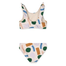 LDIOIF Toddler Girls Swimsuit Two Piece Bikini Set Bowknot Swim Top Swim Shorts Quick Dry Tankini Set Paint Bathing Suit 2-3T