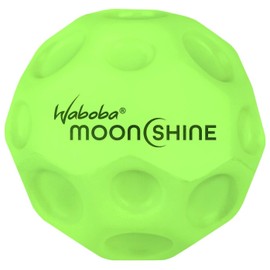 Sunflex® x Waboba Moonshine Green | Jumping Ball with Enormous Bounce | Ball Glows On Impact | Even in the Dark | Streetball for All Ages
