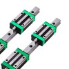 CNCYEAH Linear Guide Rail 2PCS HGR20 500mm Linear Slide Rail