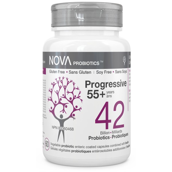 NOVA Probiotics Progressive 55+ 42 Billion CFU 60 Capsules