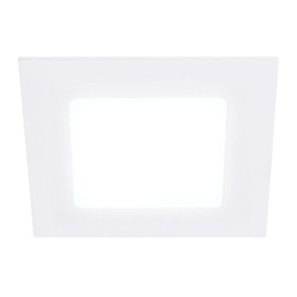 Tecnolite - Lámpara de Techo para Interior de Casas Downlight Brighton VI LED Empotrable, Tipo Luz de Día Color Blanco, Forma Cuadrada, No Atenuable. Potencia 6 Watts