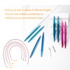 Mdoker 13 Pairs of Aluminum Circular Knitting Needles Set w/Case
