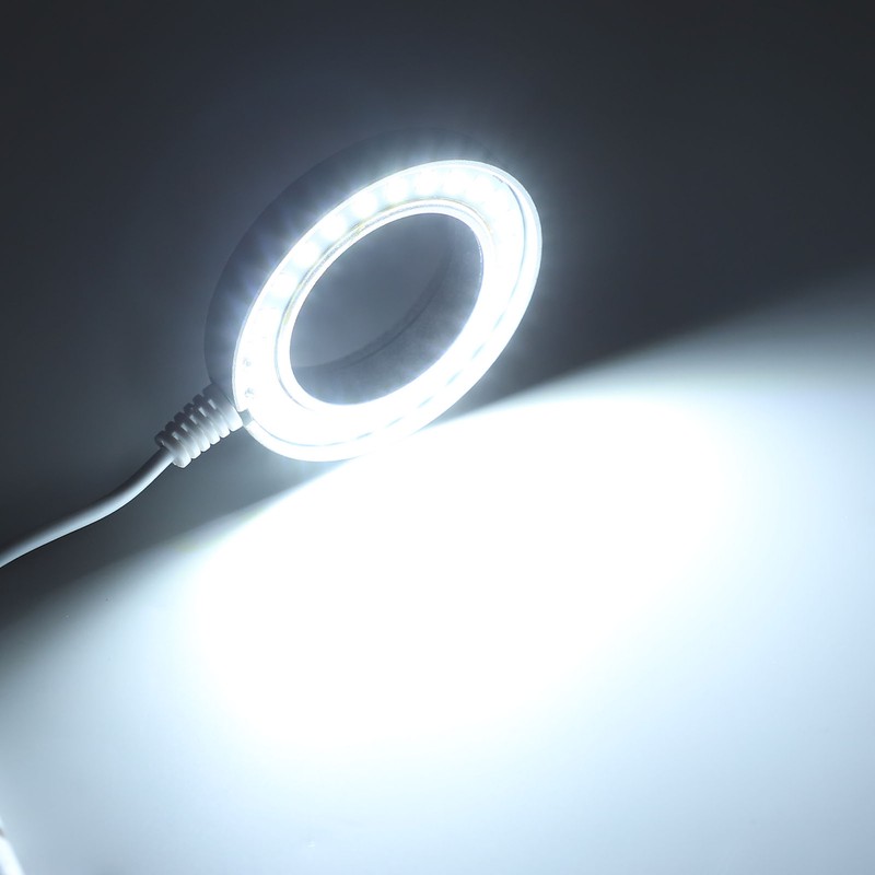 LED Ring Light Adjustable for Stereo Microscope Industrial Camera Imaging