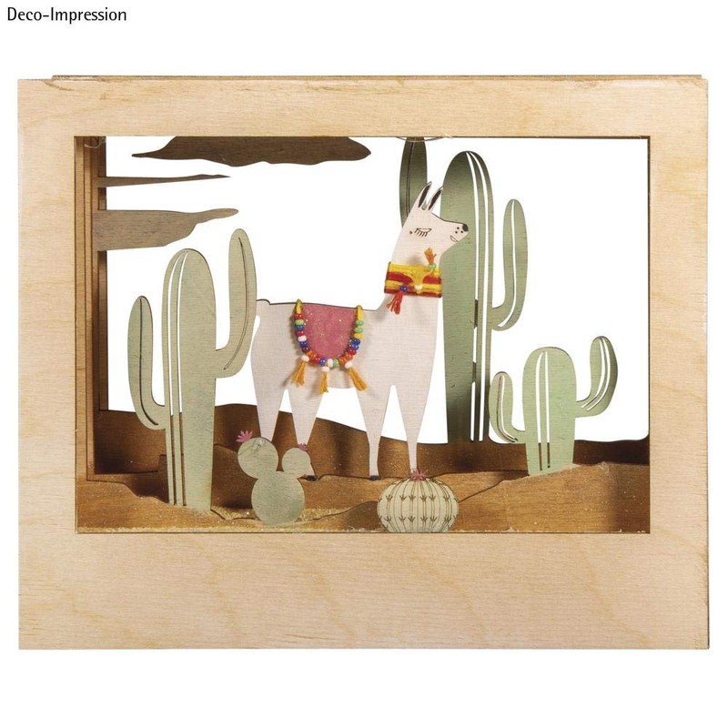 RAYHER Diorama, Wood Natural, 24x20x6.9 cm