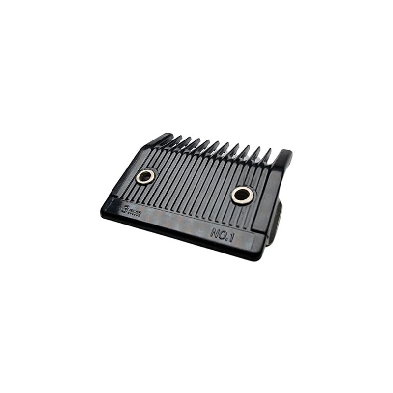 BarberBro Classic No.1 Clipper Guard, 3mm, Black with Metal Clamps,