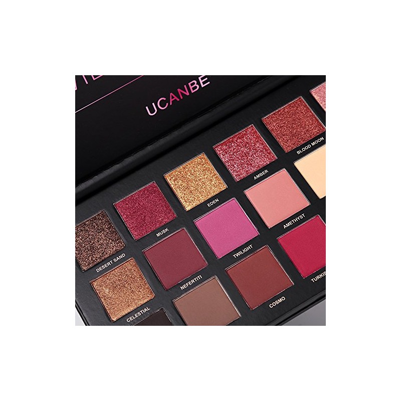 Professional 18 Pigmented Eye shadow, 10 Matte + 8 Shimmer,