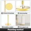 VEHHE Gold Kitchen Roll Holder, Free Standing Paper Towel Holder