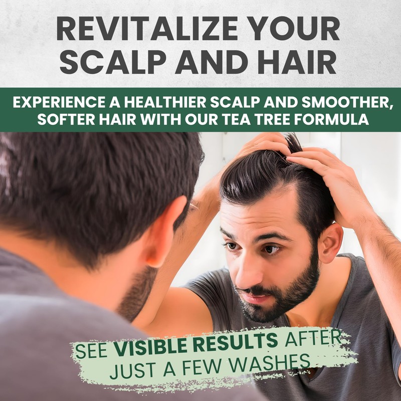 KESMEDIK Tea Tree Oil Shampoo MaxTherapy, Itchy Scalp Relief, Refreshes