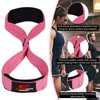 Lifting Straps Padded Grip Figure 8 Wrist Straps Weight Heavy