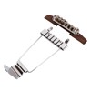 6 String Guitar Metal Tailpiece Adjustable Wooden Bridge Replacement String