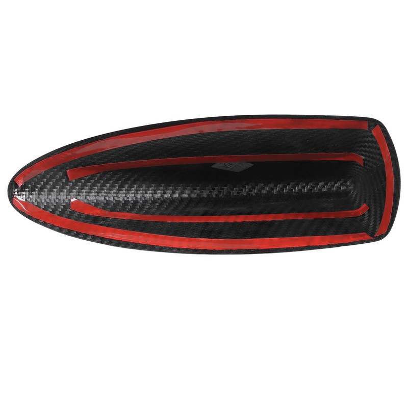 Shark Fin Antenna Cover Black Self Adhesive Carbon Fiber Decoration