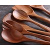 Wooden Spoon 6 Pcs, Cooking Utensils,Kitchen Utensils Natural Teak Wood