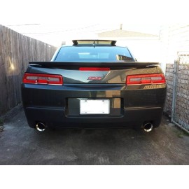 Unbranded  2014/15 Chevy Camaro SS Trunk Emblem Polished with Red