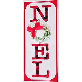 May The Beauty and Joy of the Season Find A Happy Place in Your Heart This Holiday - Merry Christmas Premium Noel Design with Black and Red Buffalo Plaid Greeting Card