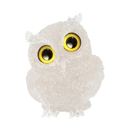 Nupuyai Rock Crystal Stone Owl Figure Decoration, 6 cm Small Crystal Owl Stone Statue, Healing Stone Owls Gifts for Women, Resin Birds Animal Figure Witch Home Garden Decoration