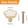 MOROBOR Decorative Flower Kitchen Cabinet Knobs, 6 Pack Creative Dresser