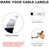 Mr-Label -1/2" Write on Cinch Straps - Reusable Fastening Cable