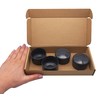 SKIR'CO Pack of 4 Fence Post Caps Round 51 mm