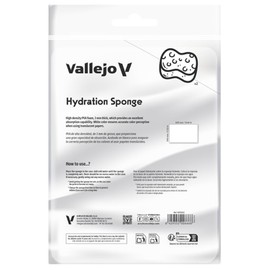 Vallejo - Hydration Sponge, Includes 2 Units of High Density PVA Foam 3 mm Thick (0.76 in) - Long-Lasting Paint Preservation Sponge Sheets - Professional Acrylic Palette Rehydration Pads