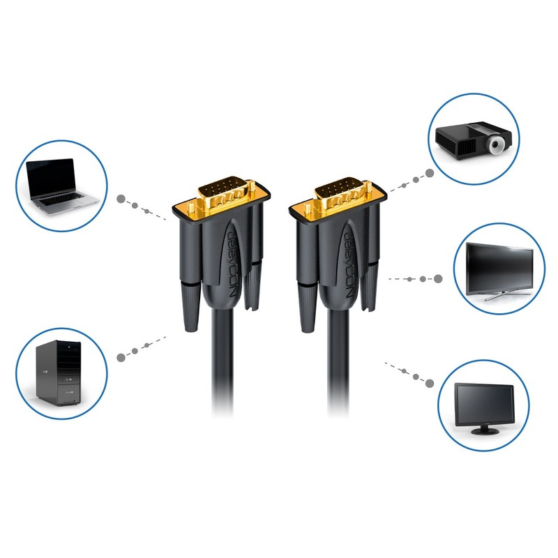 VGA Connection Cable Black