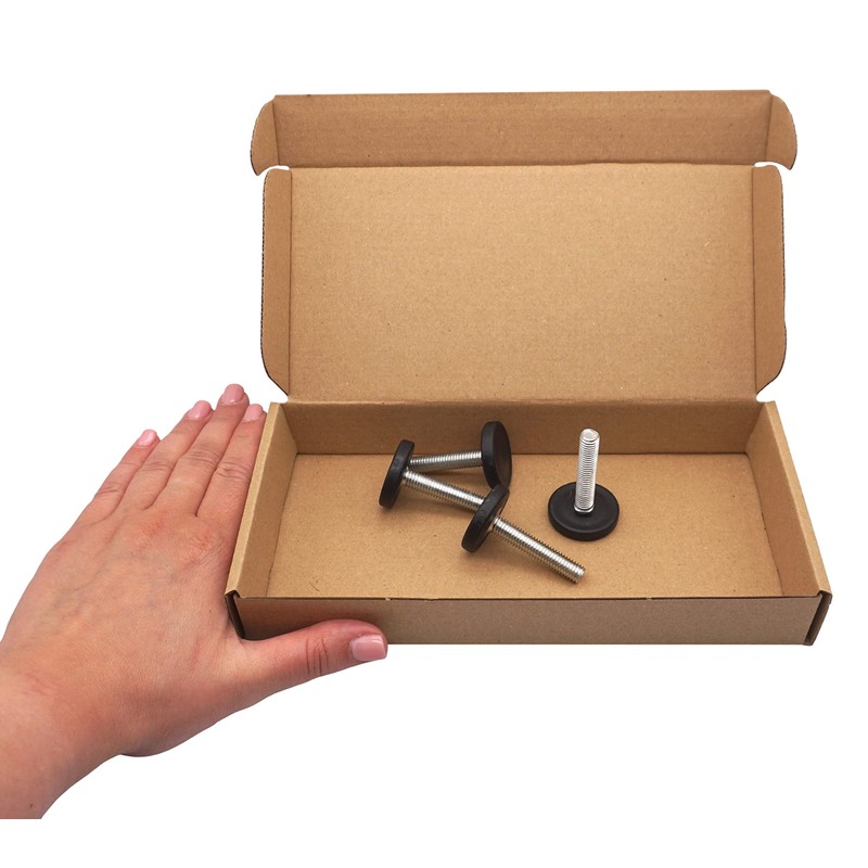 SKIR'CO 4 Pieces Furniture Leveling Feet M8 x 40mm Adjustable