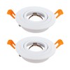 BRENDAXIN 2 Round White (3.6 inches), GU10 Downlight housing, Inlaid