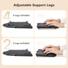 MOKURU Wireless Ergonomic Keyboard, Split Keyboard with Wrist Rest, Full