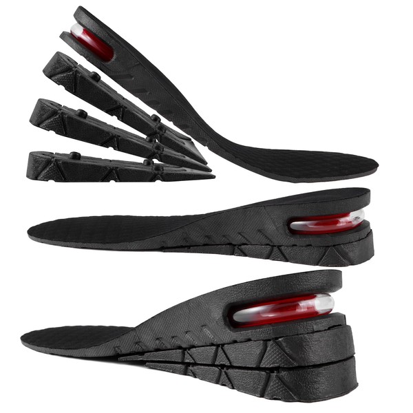 ZGXD 2 Pairs of Insoles Raiser for Men Women 4-Layer
