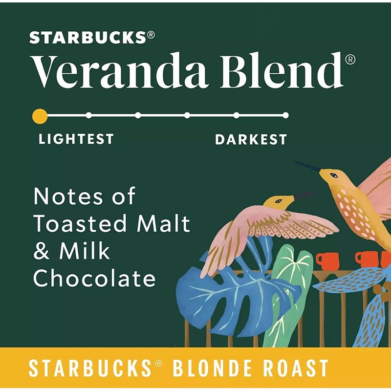 Starbucks 60 Starbucks Veranda Blend Blond Roast Coffee Keurig 10
