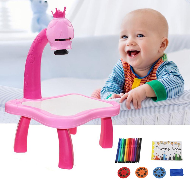 Child Learning Desk Detachable Children's Intelligent Projection Painting Machine Toy