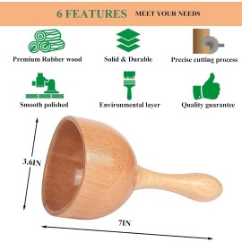 Komogir Wooden Massage Cup Set – Body Sculpting & Lymphatic Drainage Tool
