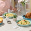 Luckore 10 inch Deep Dinner Plates Set of 8 Wheat