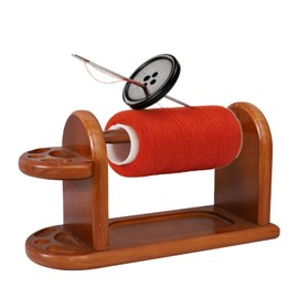RoseFlower Wooden Yarn Ball Holder Wool Unwinder Wooden Spinning Yarn and Thread Holder Yarn Winder Hand Operated Wool Ball Holder for Knitting Crochet and Other Crafts, 33 x 13 x 18 cm