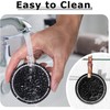 2 Pcs Black Bling Car Cup Holder Insert Coaster Anti-Slip