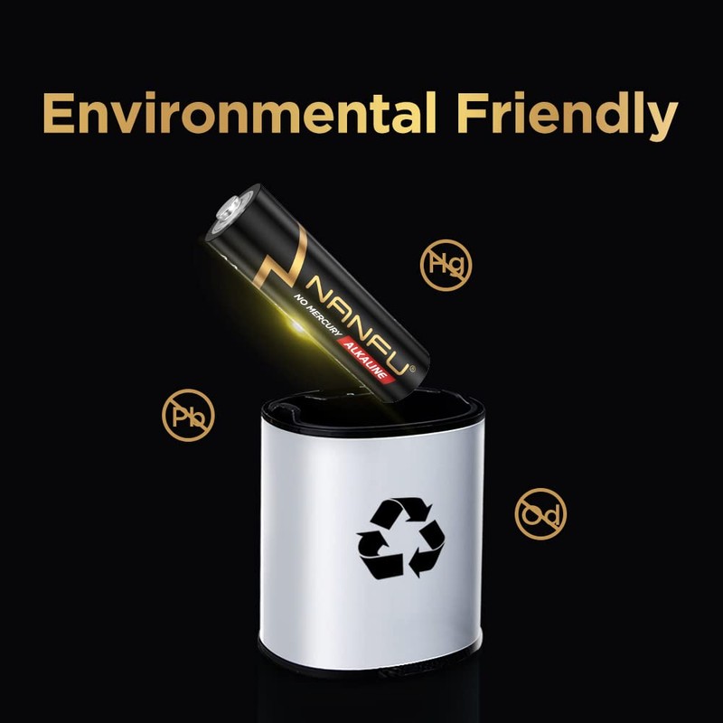 NANFU AA 24 and AAA 24 Alkaline Batteries Combo