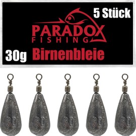 Paradox Fishing Pear Lead Sets 5 x 30 g I Lead Fishing Base Lead Fishing Set Lead Fishing Lead Weights Fishing Lead Fishing Accessories Lead Pear Lead Fishing Fishing Lead Set