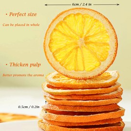 Dried Orange Slices 1lb / 16oz Bulk Sweetened Dehydrated Orange Slices for Cocktails/Simmer Pot/Baking/Tea/Potpourri/Garland Crafts/Christmas Tree's Ornaments & Decoration