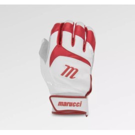 Marucci Signature Batting Gloves Size XXL (White/Red)