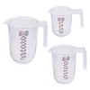 curalit Measuring Jug Mixing Bowl Set of 3 Plastic /