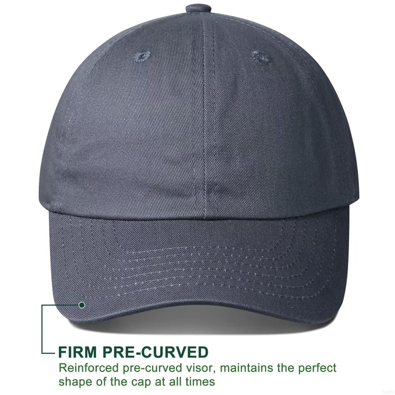 GADIEMKENSD Kids Plain Baseball Cap, Unconstructed Fit, Washed Cotton, 3-12
