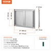 BBQ Access Door, 30W x 21H Inch Double Outdoor Kitchen