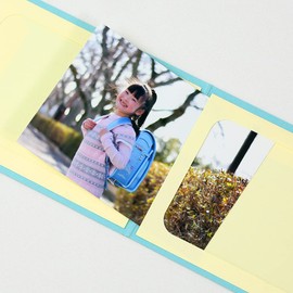 Yamadaya Mat Store, Plain Cover, Photo Mount, Postcard Size, 2 Sides, (Envelopes, Message Card: Ivy Card) (Blue)