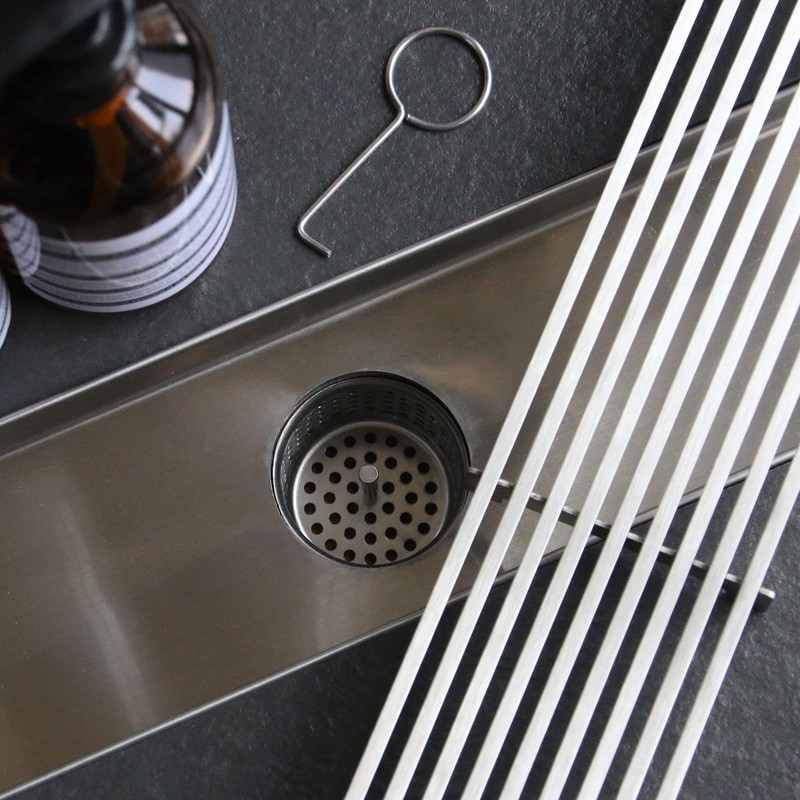 Sharpeye 28 Inch Linear Shower Drain with Removable Wedge Wire