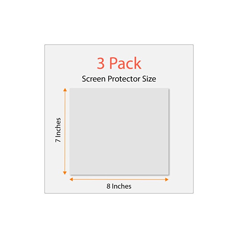 Universal Trimmable Screen Protector for All Smart Navigation (3-Pack), Anti-Glare