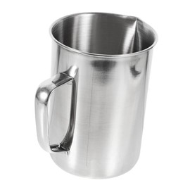 CIYODO Stainless Steel Measuring Cup with Scale Wide Mouthed Laboratory Container for Precise Measurement and Deformation Resistant Experimental Tool