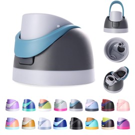 Branbox Replacement Lid for Owala Freesip, Compatible with Owala Cup 16oz 24oz 32oz 40oz, One Button Water Bottle Top Lid for Owala Freesip, Leakproof, BPA-Free, Grayish Blue